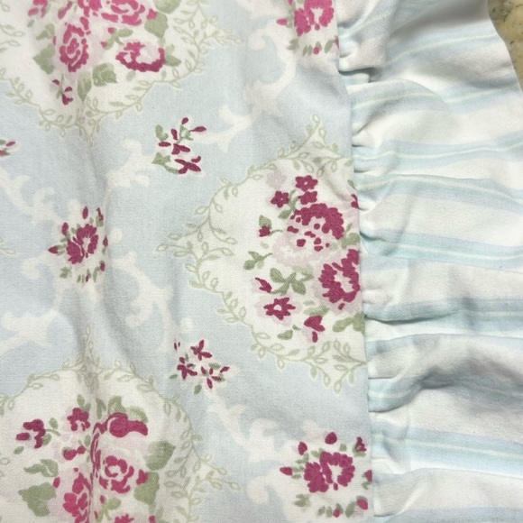 2 Simply Shabby Chic Window Box Light Blue Stripe Flowers
Pillow Shams Ruffled - Picture 2 of 8